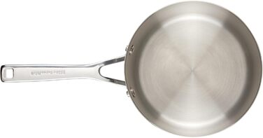 Сковорода гриль KitchenAid 71012 з нержавіючої сталі з антипригарним покриттям, 7.5 л, срібна