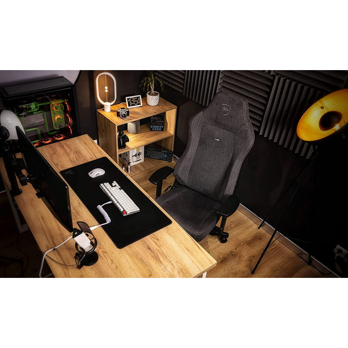 Крісло ігрове Noblechairs Hero з підтримкою попереку, тканина, TX-Антрацит