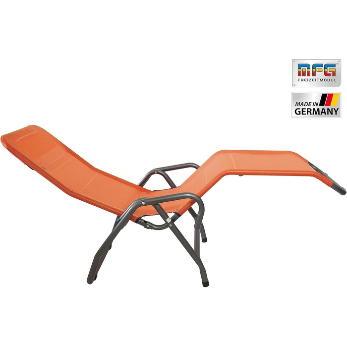 Лежак для басейну та саду MFG, 3', антрацит/теракота