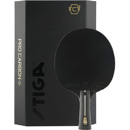 Стіга унісекс-ракетка для настільного тенісу Pro Carbon для дорослих, Червоний / Чорний, Одномісний розмір