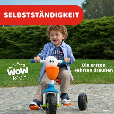 Триколісний велосипед Chicco 4 в 1: від 6 місяців до 4 років, біло-блакитний