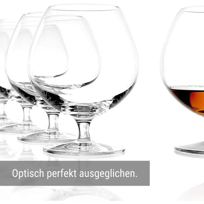 Набір келихів для коньяку Stölzle Lausitz Cognacschwenker I 585 мл, 6 шт. I Склянка з кришталю без свинцю, висока якість, придатна для миття в посудомийній машині