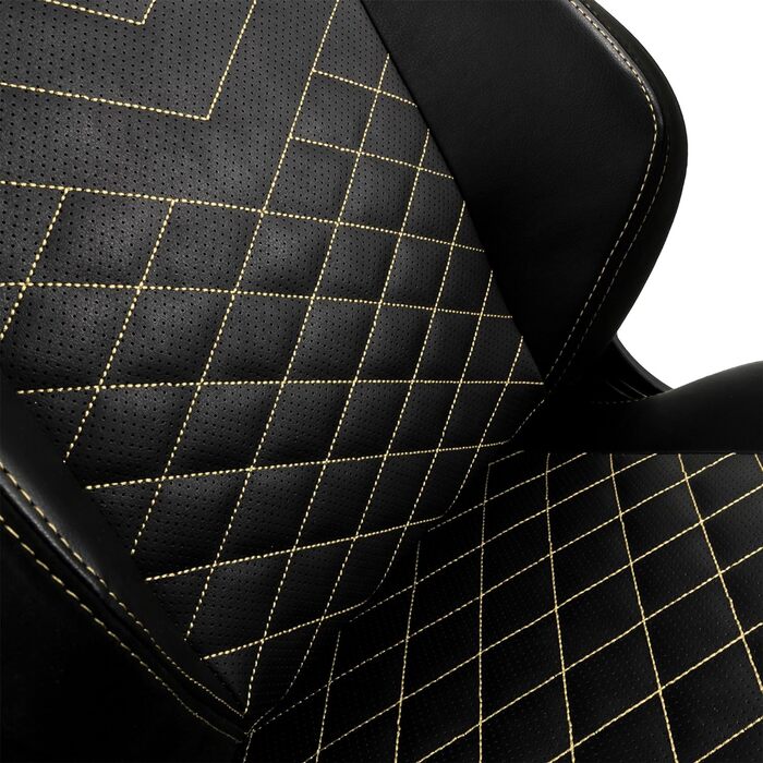 Noblechairs HERO: ігровий крісло, офісне крісло, крісло для роботи - PU-шкіра, чорний/золотий