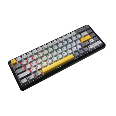 Клавіатура механічна бездротова Ajazz AK680 MAX (8+8K) Magnetic Switch RGB Wireless/BT/USB Black