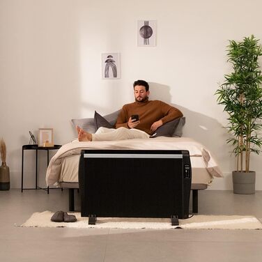 Конвектор Cecotec ReadyWarm 2500 Thermal - 1800 Вт, алюміній, LCD, 3 режими, таймер, Slim, захист Overprotect, білий (12 елементів, чорний)