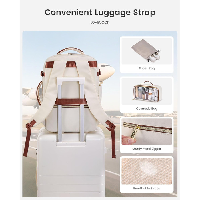 Чорний дорожній рюкзак OVEVOOK для ноутбука 17.3