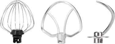 Міксер планетарний BEPER BP.200, 1000 Вт, 4.5 л, нержавіюча сталь, для замішування, подрібнення, приготування тіста, кремового кольору