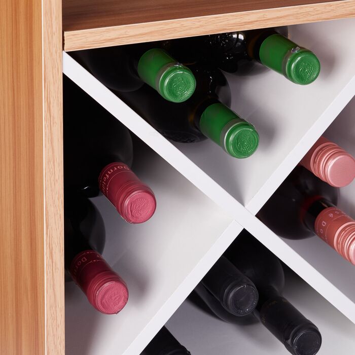 Великий винний стеллаж Relaxdays з тримачами для келихів