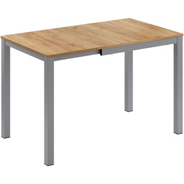 Розсувний стіл Vicco Esstisch Granny, дуб/сірий, 120 x 70 см, розтягується до 80-120 x 76 x 70 см