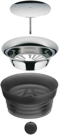 Скляна карафа для води WMF Basic, 1 літр з кришкою, Silikondeckel, CloseUp-Verschluss