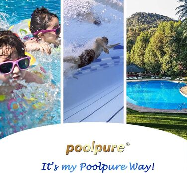 POOLPURE робот-пилосос для басейну, подвійний мотор, подвійний Hall-датчик, LED-дисплей, автоматичне паркування, водонепроникний IPX8, бездротовий, 35 дюймів, 2 шт.