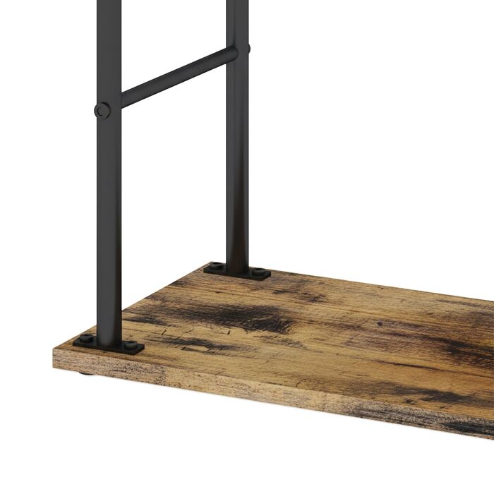 Підставка для рушників індустріального стилю з полицею Relaxdays