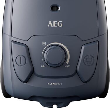 Пилсос AEG CLEAN 5000 з мішком, висока потужність всмоктування, корпус з переробленого пластику, насадка AllFloor з кріпленням, 2в1 багатофункціональна насадка, радіус дії 8,5м, миючий гігієнічний фільтр, колір блакитний