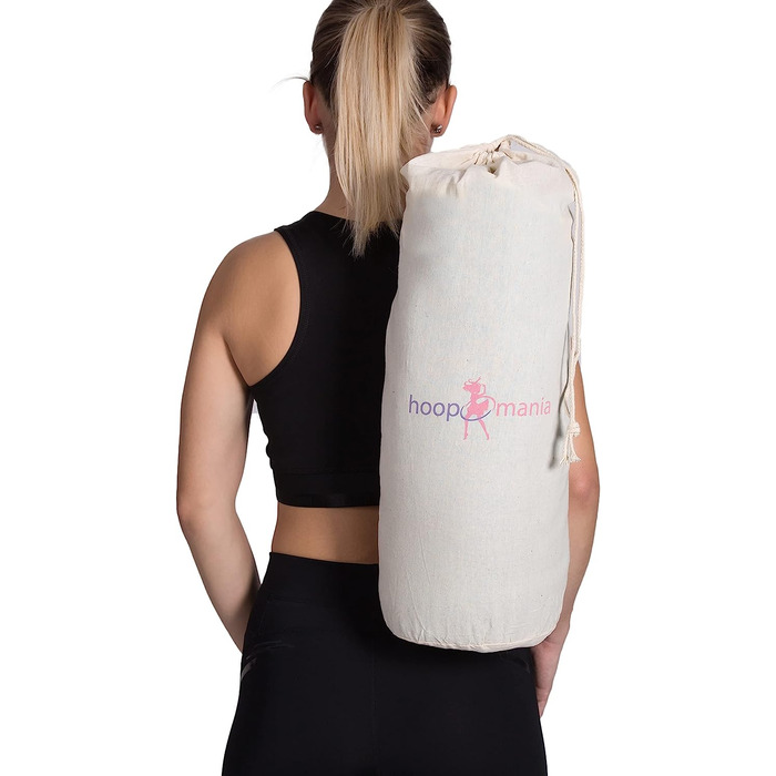 Хулахуп Дорослий 0.72 3.1 кг Хулахуп для схуднення - Massagehoop (сумка (біла) для обручів Hoopomania)