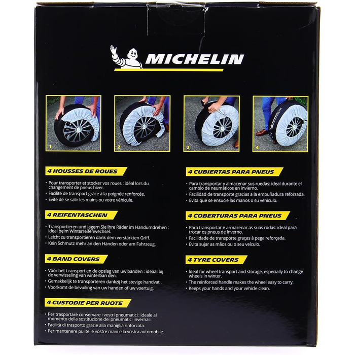 Захисний чохол для 4 шин Michelin - пилозахисний, для зберігання
