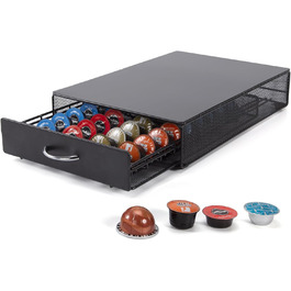 Тримач для капсул кави сумісний з Tchibo Cafissimo, Nespresso Vertuo, K-fee, ALDI Expressi, Lavazza Kapseln. Універсальний органайзер для 40 капсул