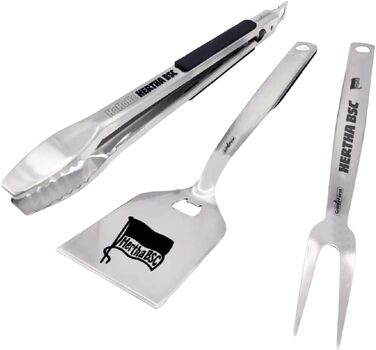 Преміум-набір грилю Hertha BSC Berlin: 3 шт. з нержавіючої сталі. Ідеальний подарунок для фанатів!