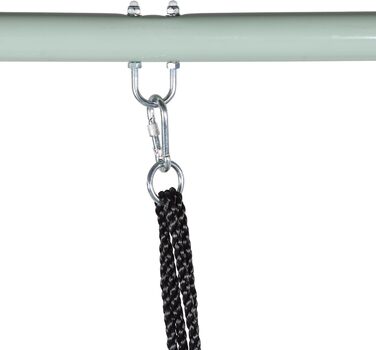 Гойдалка садова HyperMotion Storchennest з А-рамою для 2 осіб, зелена - 102 см, до 150 кг, UV-стійка