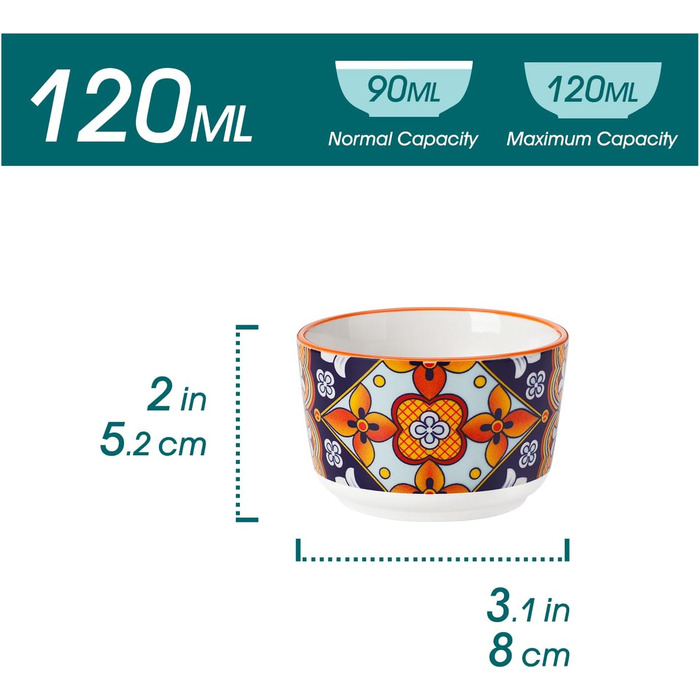 Набір керамічних формочок Vancasso для крем-брюле та суфле (6 шт.) 120мл