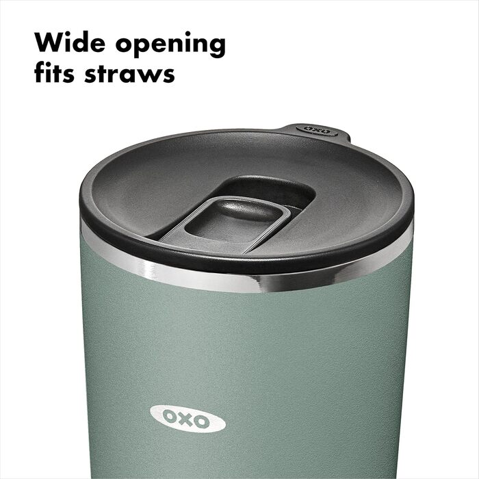 Термокружка OXO Strive з кришкою-ковзавкою, 473 мл, Jade (590 г)