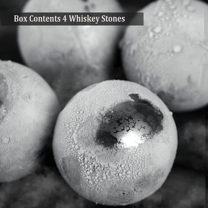 Подарунковий набір багаторазових охолоджуючих каменів Whiskey Stones з нержавіючої сталі Ice Cube Ball (Набір-8)