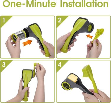 Машинка для нарізання овочів Mastertop 5-в-1: нарізувач, тертка, слайсер для овочів, фруктів та сиру