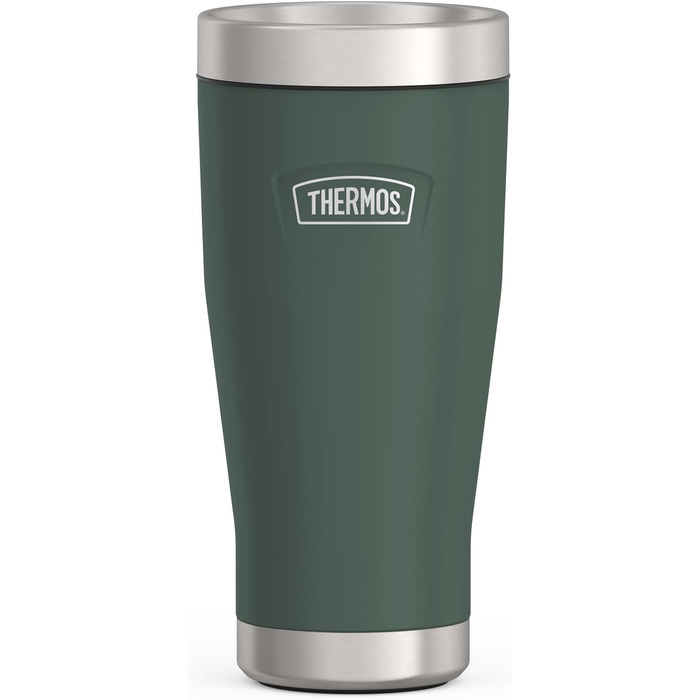 Термос ICON MUG 0,47л, бежево-пісочний матовий, термокружка 470мл, сталевий термос для кави з собою, ізотермос, 7 год гаряче / 22 год холодне, придатний для миття в посудомийній машині, абсолютно герметичний, без BPA (470 мл, Сірий / Forest Mat)