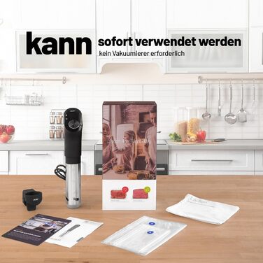 Lauben Sous Vide Stick SV01 - прецизійний кухонний термостат для дому | Sous Vide | 1200W