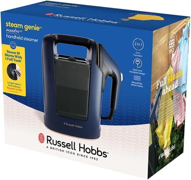 Праска Russell Hobbs Steam Genie 2-в-1: праска + запарювач (1700W, 20г/хв, сумка, 3 насадки)