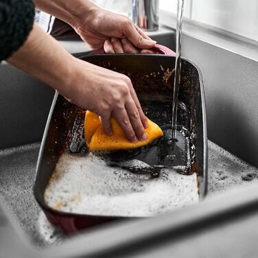 Форма для випічки Springlane з чавуну з кришкою 3L, емальована форма для хліба, пирогів та запіканок, міцна чавунна сковорода-жаровня 33,5 x 13 см, м'ятного кольору