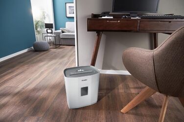 Шредер Dahle PaperSAFE PS 140: безпечне знищення документів, рівень P4, 10 аркушів, сірий