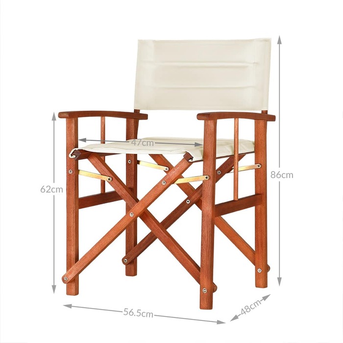 Крісло директора Cannes Cream Eucalyptus FSC® сертифіковане з м'якою оббивкою