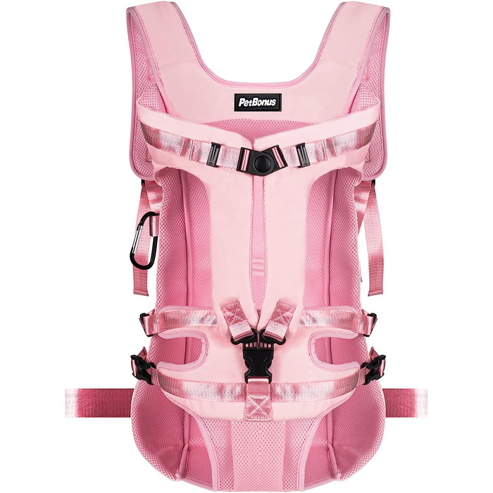 Рюкзак для собак PetBonus регульований XL рожевий