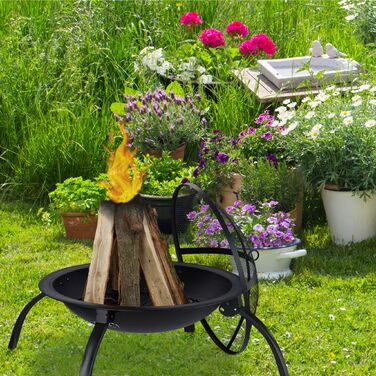 Вогнище Relaxdays XL з аксесуарами для гриля