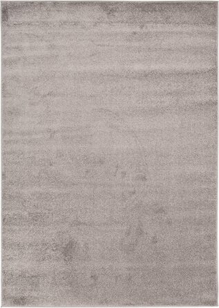 Флоридський килим TAPISO з коротким ворсом для спальні, вітальні, дитячої, підліткової спальні, світлий однотонний сучасний дизайн, Екотекс (140 х 190 см, темно-сірий)