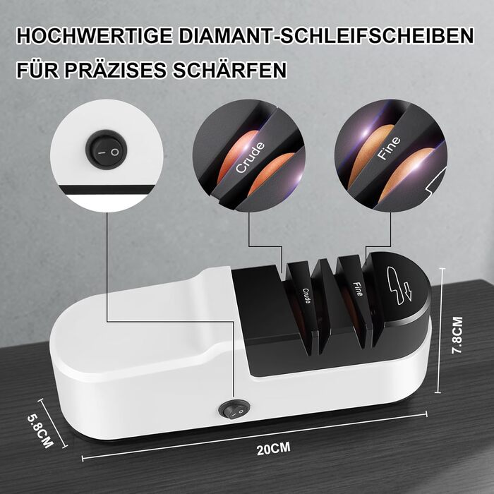 Електричний точило для ножів SOARFLY: професійний, ергономічний, для всіх типів ножів