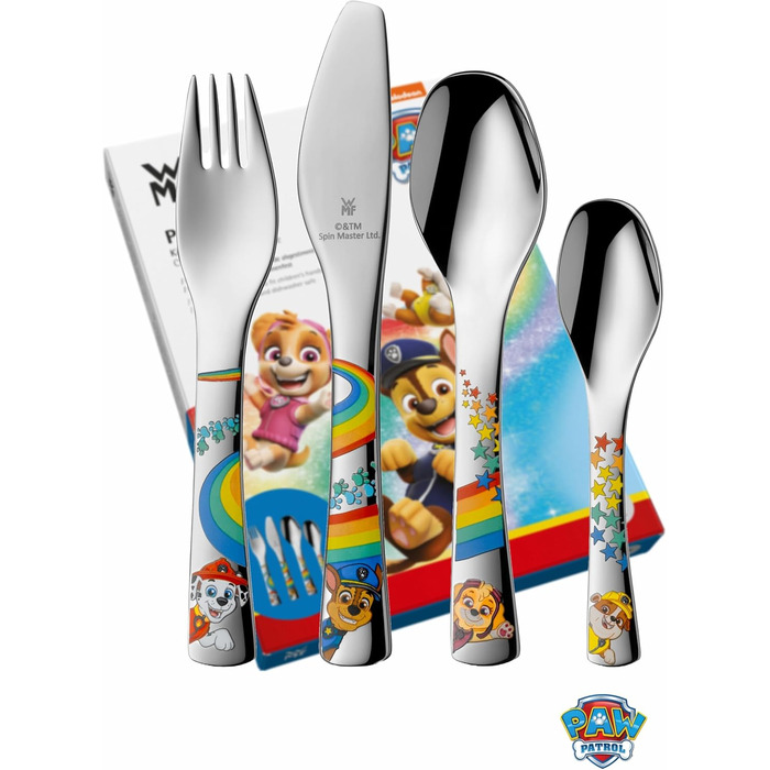 Дитячий набір столових приборів Paw Patrol від WMF з гравіюванням імені - 4 шт.