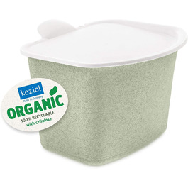 Відро для сміття для кухні 3 л (органічний зелений), контейнер для компосту з кришкою, контейнер для органічних відходів для кухні, стійкий до запаху та миття, знімна відкидна кришка, маленька та придатна для миття в посудомийній машині