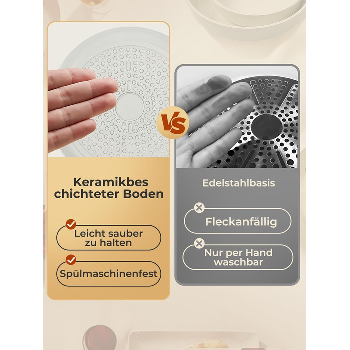 Набір посуду 17 предметів з антипригарним покриттям, індукційний, з керамічним покриттям, сумісний з духовкою, безпечний для миття в посудомийній машині, без PFOA/PFOS