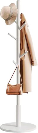 Дерев'яний вішак для одягу Edihome з 8 гачками, 172 x 38 x 38 см, для передпокою, коридору або спальні