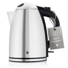 Електричний чайник WMF Stelio 1,7л з нержавіючої сталі, з фільтром від накипу, 2400 Вт, з підсвічуванням рівня води, захистом від перегріву, матове срібло