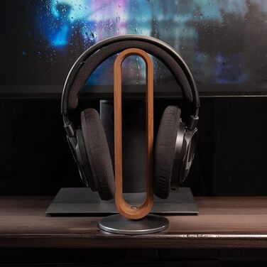 Підставка для навушників EHOTER з дерева, U-подібний дизайн, універсальна, для всіх розмірів навушників