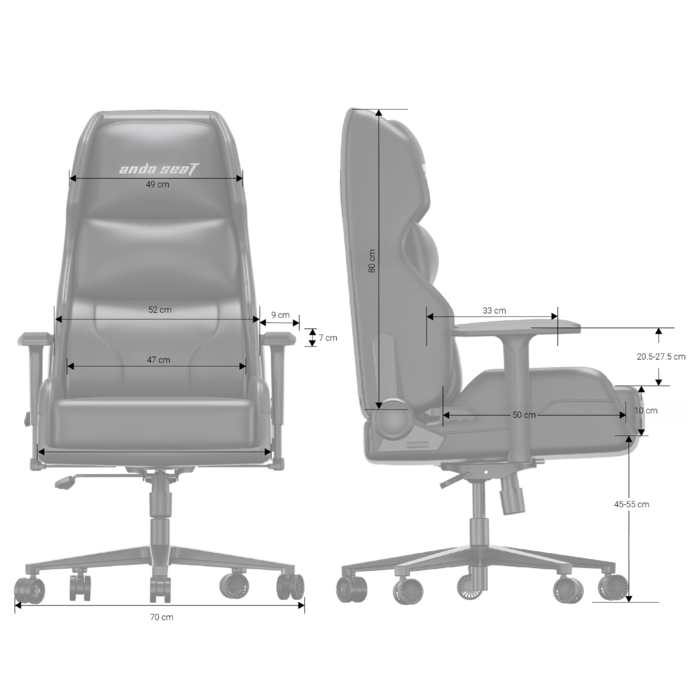 Крісло ігрове Anda Seat X1 Gaming Sofa Black PVC