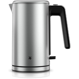 Електричний чайник WMF Lono Silk 1.6 л з нержавіючої сталі, з фільтром від накипу, бездротовий, з поворотним підставою, антижирове покриття, відкривання однією рукою, зовнішній індикатор рівня води