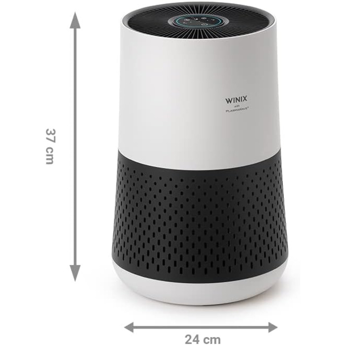 Повітряочисник WINIX ZERO Compact для алергіків з HEPA-фільтром проти алергенів, пилу, пилку, шерсті тварин, для курців, з індикатором якості повітря та авторежимом, очищувач повітря CADR 250 м³/год для приміщень до 50 м²