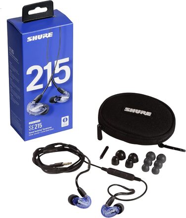 Навушники-вкладиші Shure SE215 Special Edition, знімний кабель, прозорий звук, фіолетовий