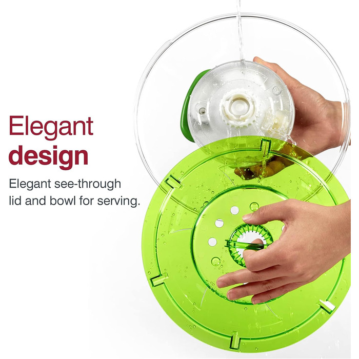 Салатниця-швидкокрутка Zyliss E940012U, ABS пластик, зелена, Aquavent