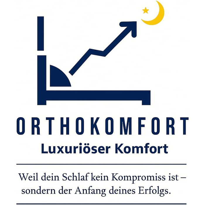 Ортопедична подушка OrthoKomfort® Memory Foam з ефектом пам'яті | Для сну на боці та на спині | Oeko-Tex, знімний чохол, для здорового сну | Біла подушка