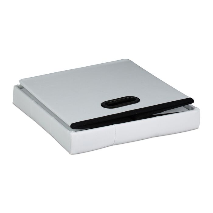 Relaxdays Пуф з Штучної Шкіри