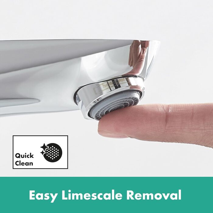 Змішувач для умивальника Hansgrohe Focus з висувним зливом, хром, 94 мм, EcoSmart